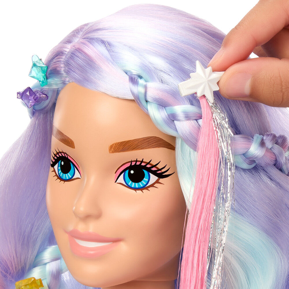 Barbie T te Coiffer Contes de F es cheveux pastel 20 accessoires