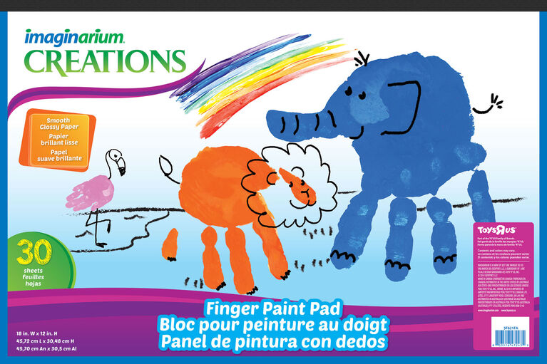 Imaginarium Fingerpaint Paper Pad-30 sheets