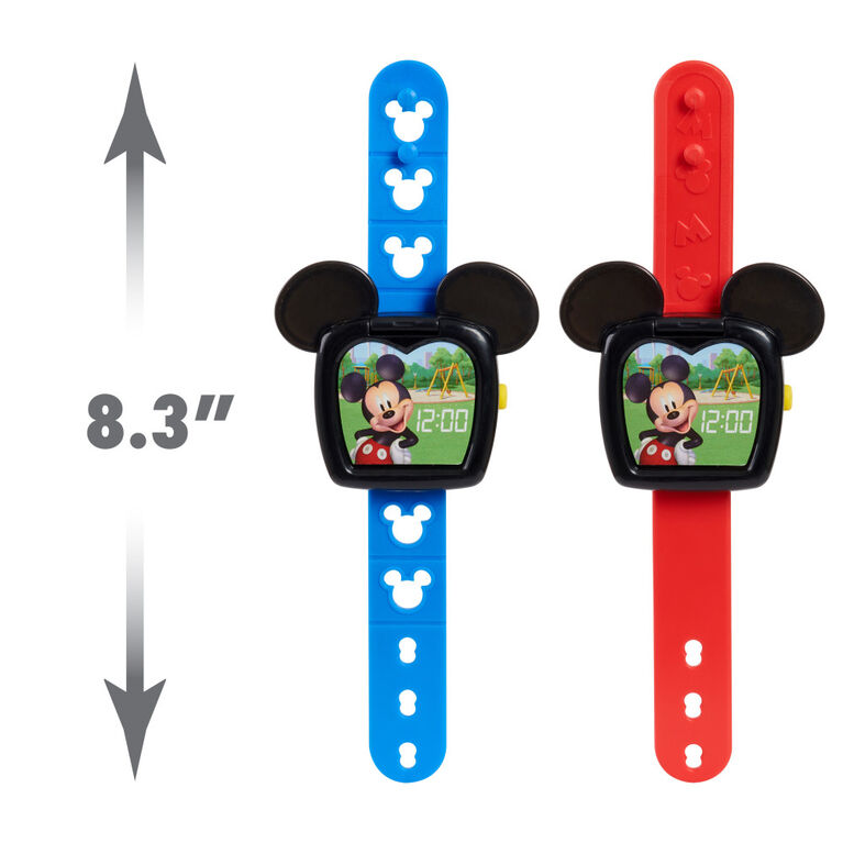 Montre Connectée Disney Junior Mickey Mouse Funhouse pour Enfants, Montre Petits Enfants, Jouet Sons et Lumières - Édition anglaise