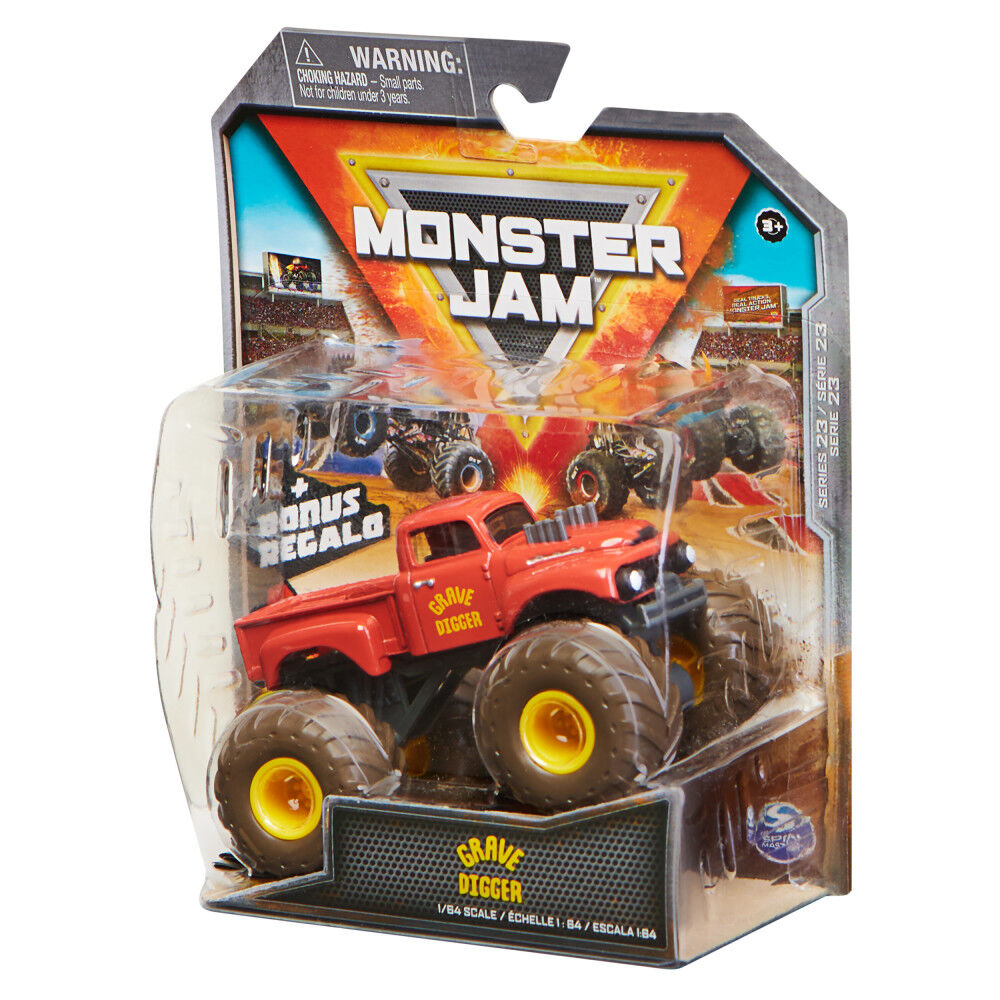 Monster Jam, Official Grave Digger Monster Truck, Die-Cast Vehicle, Retro Rebels Series, 1:64 Scale