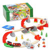 BRIO World - 36004 Smart Tech Sound Fire Rescue Set | 41-Piece Battery-powered Toy Train Set - English Edition