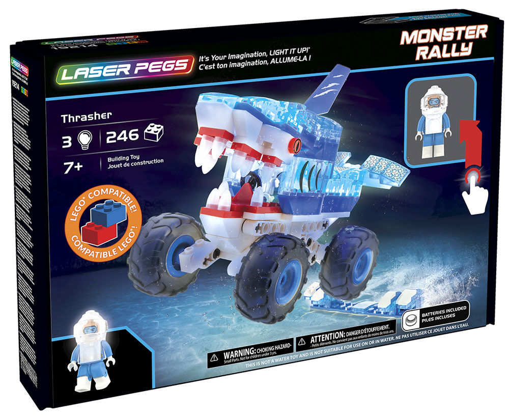 monster rally laser pegs