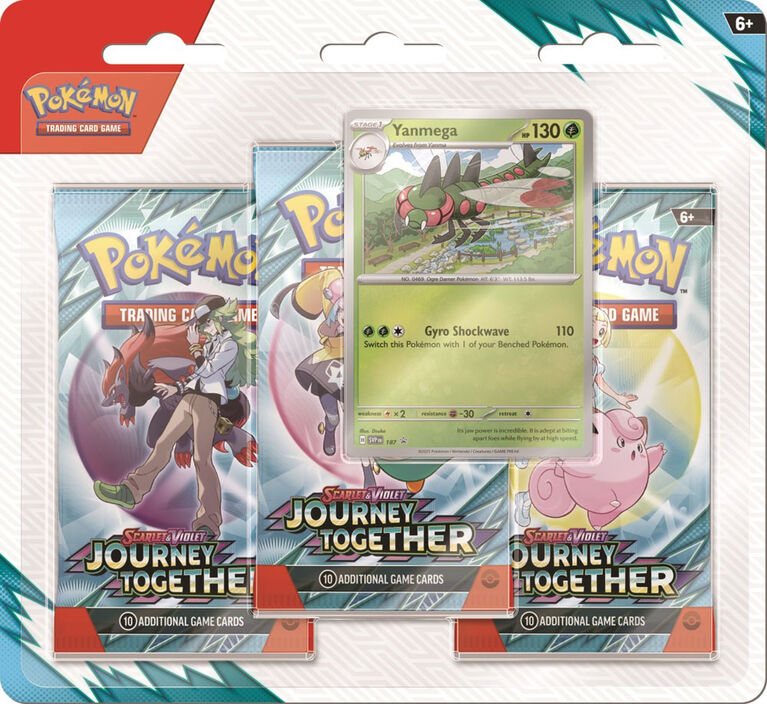 Pokemon Scarlet & Violet "Journey Together" 3-Pack Blister - English Edition