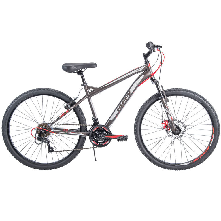 Huffy Nighthawk Men's 27.5-inch Hardtail Mountain Bike, Matte Grey