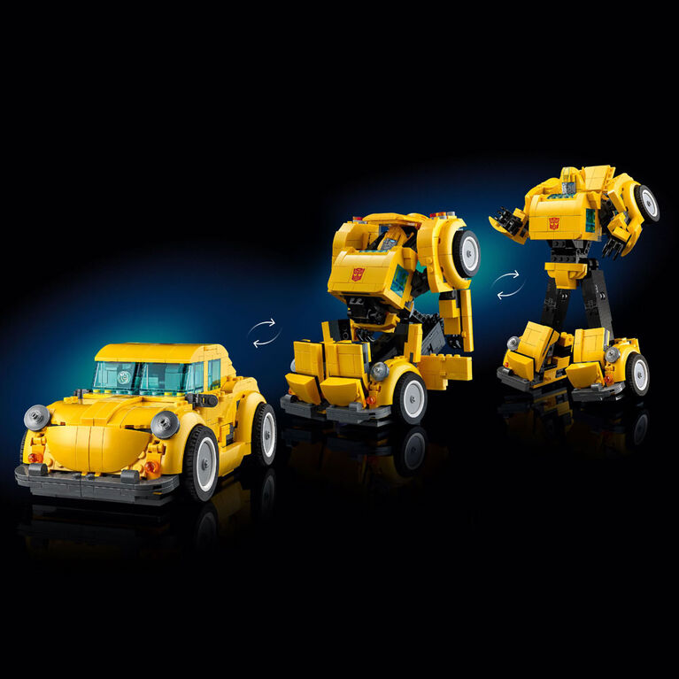 LEGO Icons Transformers Bumblebee Action Figure, Collectible Building Set for Adults,10338