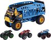 Hot Wheels - Monster Trucks - Véhicule Transporteur Monstre + 3 Camions - Notre exclusivité