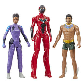 Marvel Studios' Black Panther Wakanda Forever Titan Hero Series, Action Figure Pack with Shuri, Ironheart, and Namor - R Exclusive
