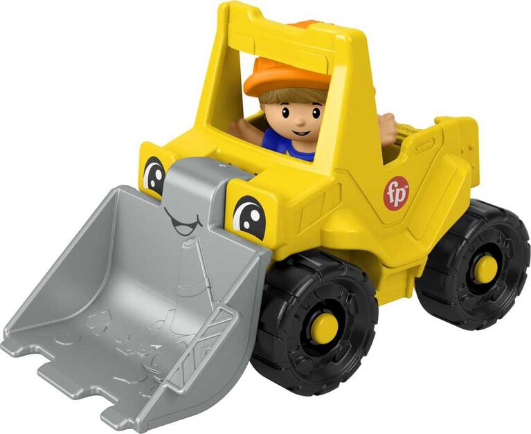 Fisher-Price Little People Bulldozer Construction Toy and Figure Set for Toddlers, 2 Pieces