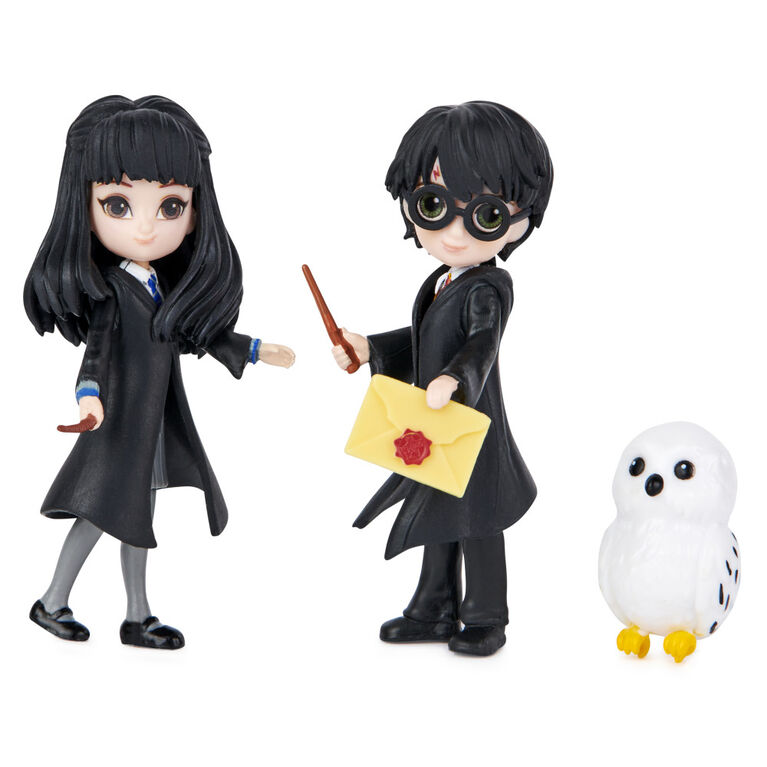 Wizarding World, Magical Minis, Friendship Set Harry et Cho Chang avec figurines de jeu à collectionner et créature