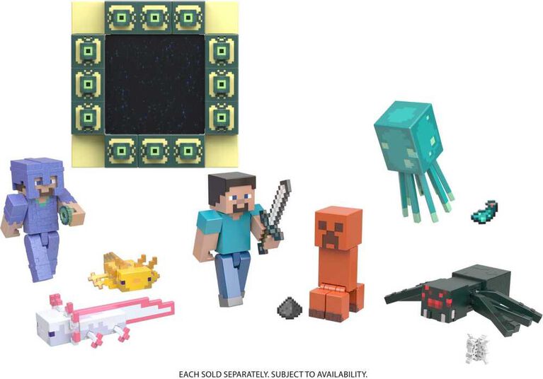 Minecraft Toys 3.25-inch Action Figures Collection, Gifts for Kids