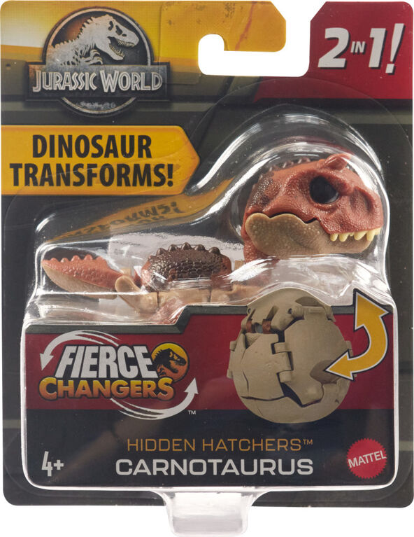 Jurassic World Egg to Carnotaurus Dinosaur Transforming Toy Hidden Hatchers