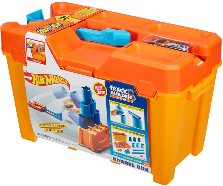 Hot Wheels Track Builder Barrel Box - English Edition