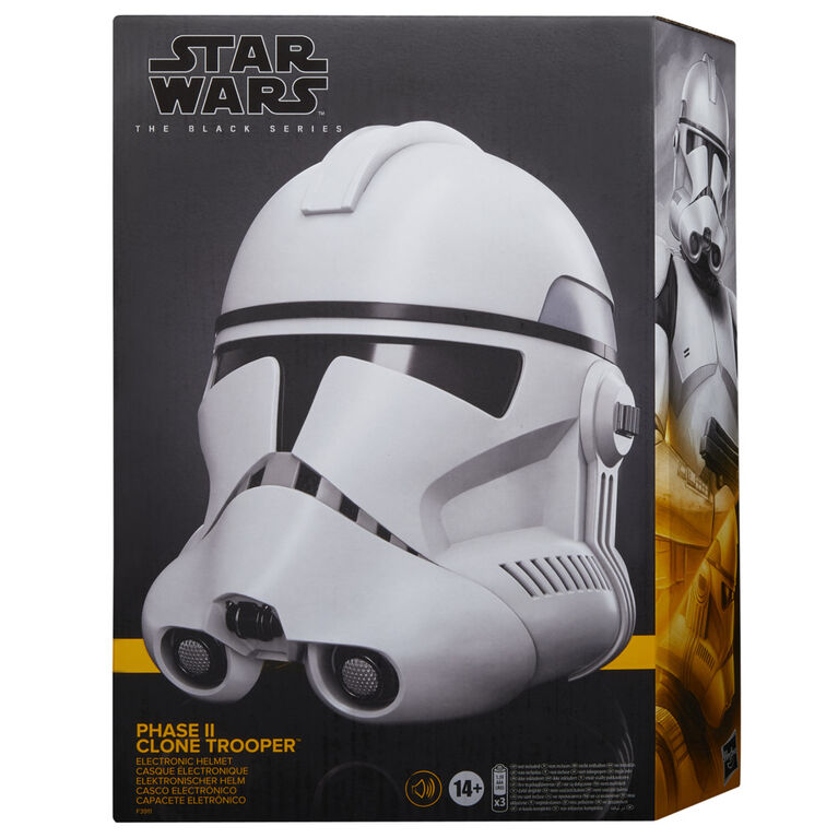 Star Wars The Black Series Phase II Clone Trooper Premium Electronic Helmet, The Clone Wars Collectible