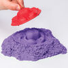 Kinetic Sand, Sandbox Playset with 1lb of Purple Kinetic Sand and 3 Molds