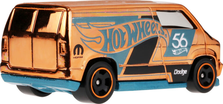 Hot Wheels 1:64 Scale Die-Cast Toy Car or Truck with Turquoise- & Copper-Colored Deco (Styles May Vary)