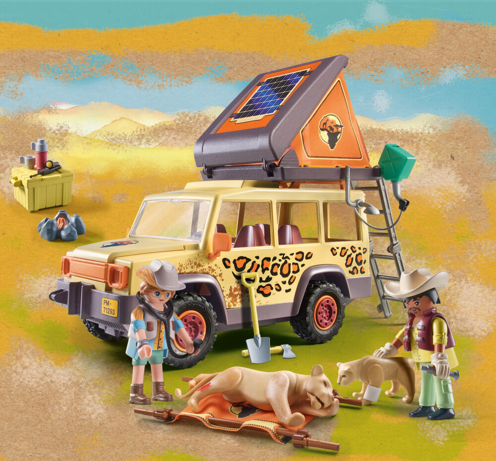 Playmobil - WILTOPIA - Cross-Country Vehicle with Lions