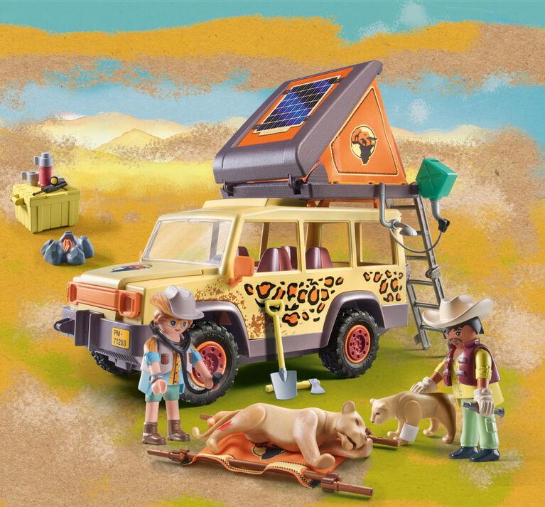 Playmobil - WILTOPIA - Cross-Country Vehicle with Lions