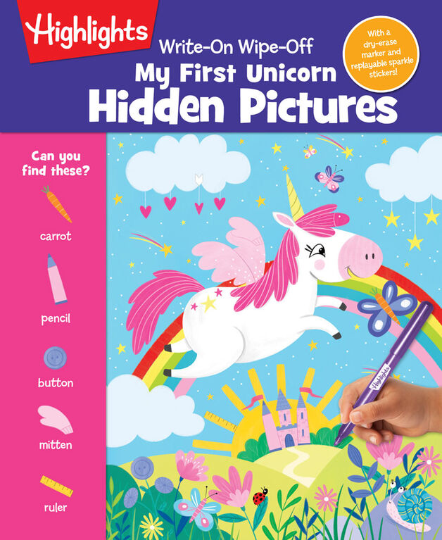 Write-On Wipe-Off My First Unicorn Hidden Pictures - English Edition