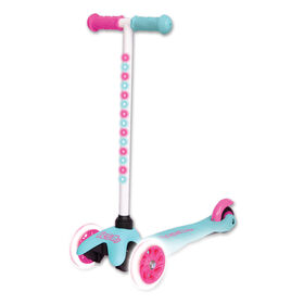 ICON Super Bright Light Up 3 Wheel Scooter - Pink and Teal - R Exclusive