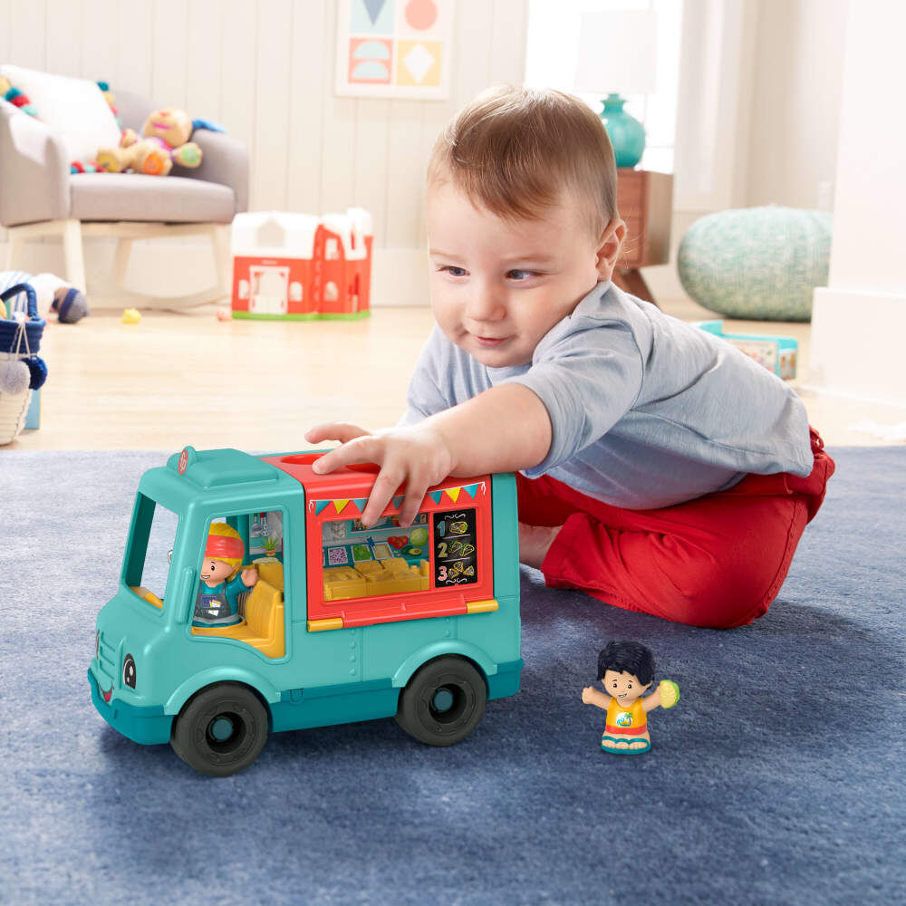 Fisher-Price Little People Serve It Up Food Truck Musical Toddler Toy, Multilanguage Version