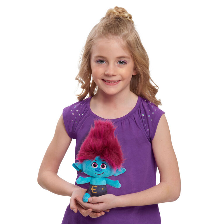 DreamWorks Trolls Band Together Small 8-inch Floyd Plushie, Blue