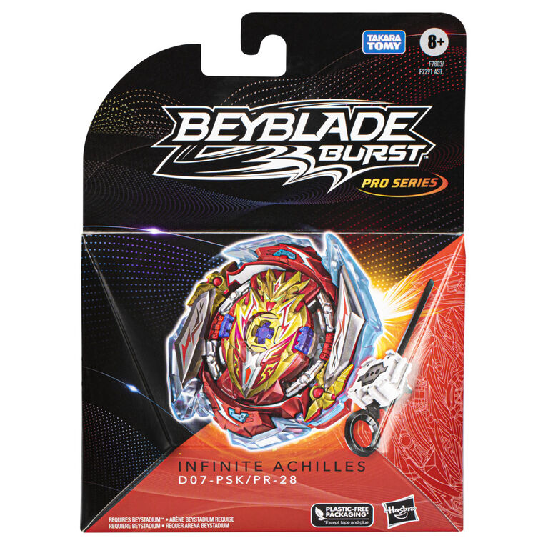 Beyblade Burst Pro Series Infinite Achilles Spinning Top Starter Pack, Battling Game Toy