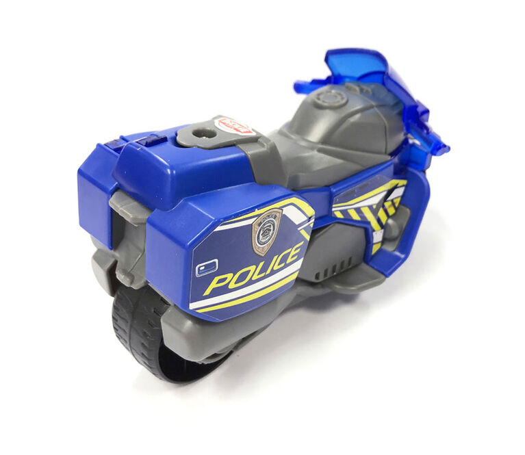 Dickie Toys Toys-203712018 Yamaha Police Jouet Moto avec Figurine de  Policier pour Enfants à partir de 3 Ans avec lumière Bleue et sirène Roue  Libre