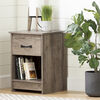 Tassio 1-Drawer Nightstand Weathered Oak