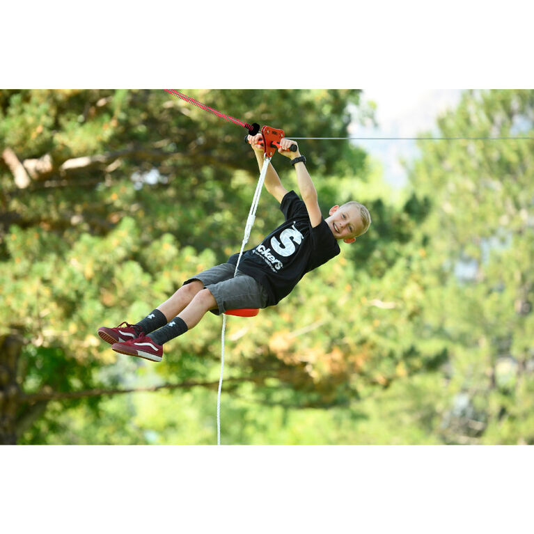 90Ft Zipline With Seat And Spring Brake