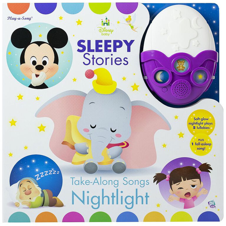 Disney Baby Sleepy Stories – Take-Along Songs Nightlight (Histoires pour s'endormir de Disney Baby – Veilleuse musicale).