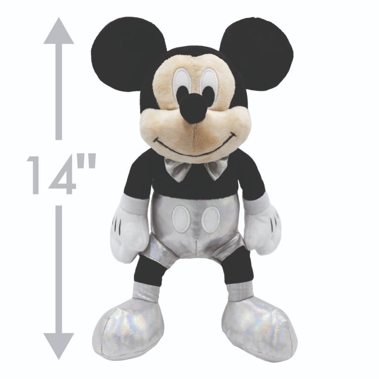 Disney100 - Mickey Mouse  Plush with Disney 100th celebration Outfit - 14''