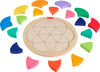 Fisher-Price Wooden Color Wheel Puzzle, Shape-Sorting Play for Preschool Kids, 19 Wood Pieces