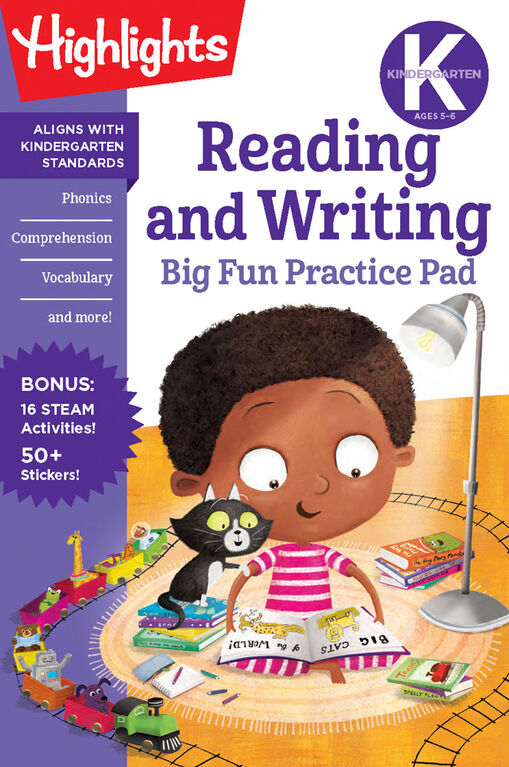 Kindergarten Reading and Writing Big Fun Practice Pad - Édition anglaise