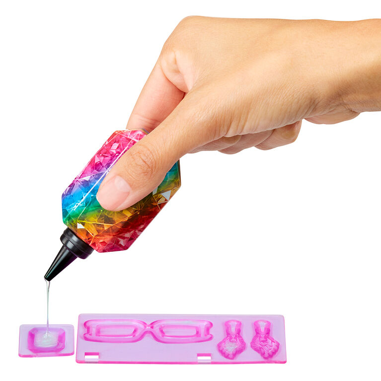 ainbow High Creative Crystals Amaya - Poupée-mannequin arc-en-ciel de 11 po (28 cm)