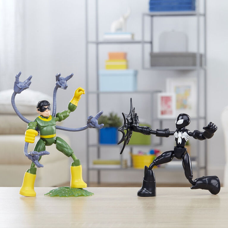 Marvel Spider-Man Bend and Flex Black Suit Spider-Man Vs. Doc Ock