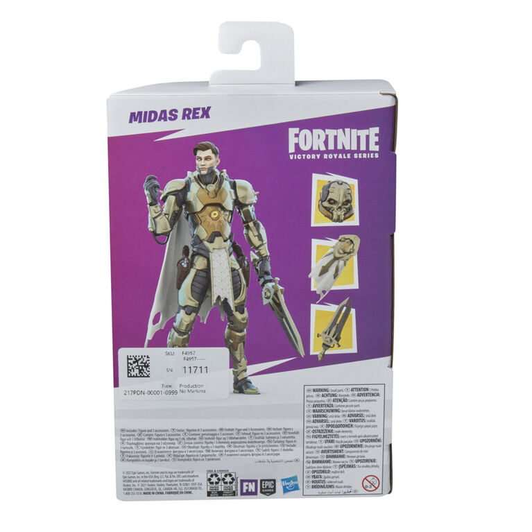 Fortnite Victory Royale Series, figurine de collection articulée Midas Rex