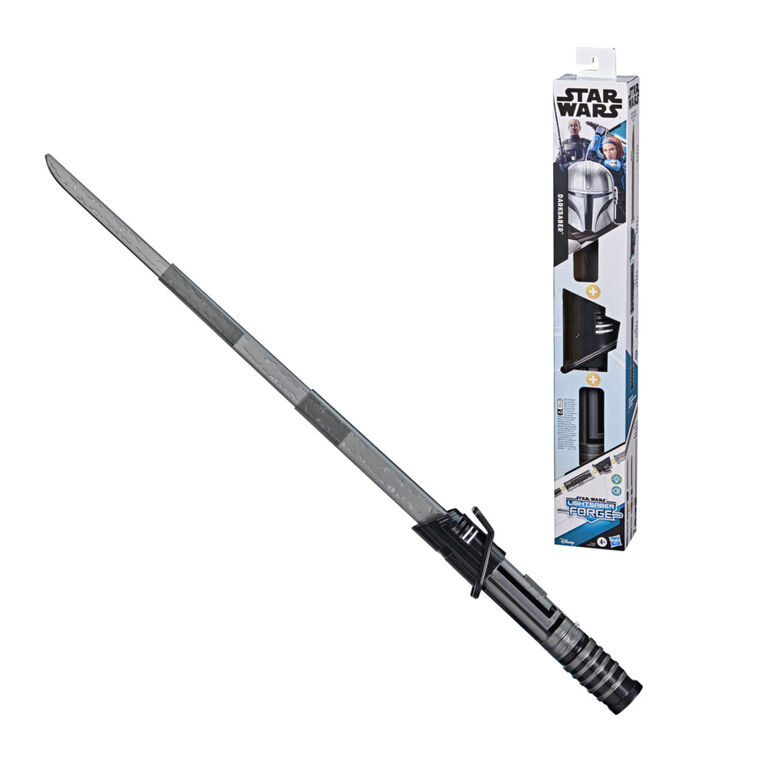 Star Wars Lightsaber Forge, Darksaber à lame noire extensible, jouet de déguisement personnalisable