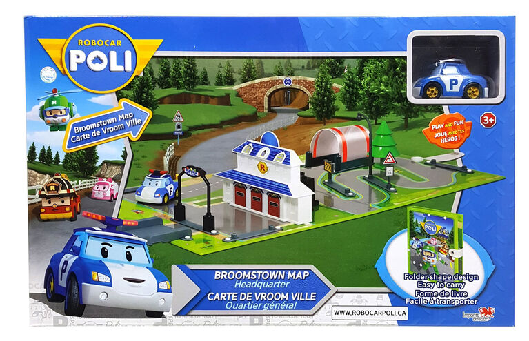 Robocar Poli - Brooms Town Map: Headquarters | Toys R Us Canada