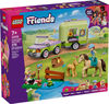 LEGO Friends La Remorque pour le Cheval et le Poulain - Jouet, avec 2 Minipoup&eacute;es, un Chiot, un Cheval, un Poulain et une Grenouille - 42695