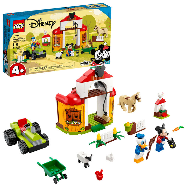 LEGO Mickey and Friends La ferme de Mickey Mouse et Donald Duck 10775 (118 pièces)