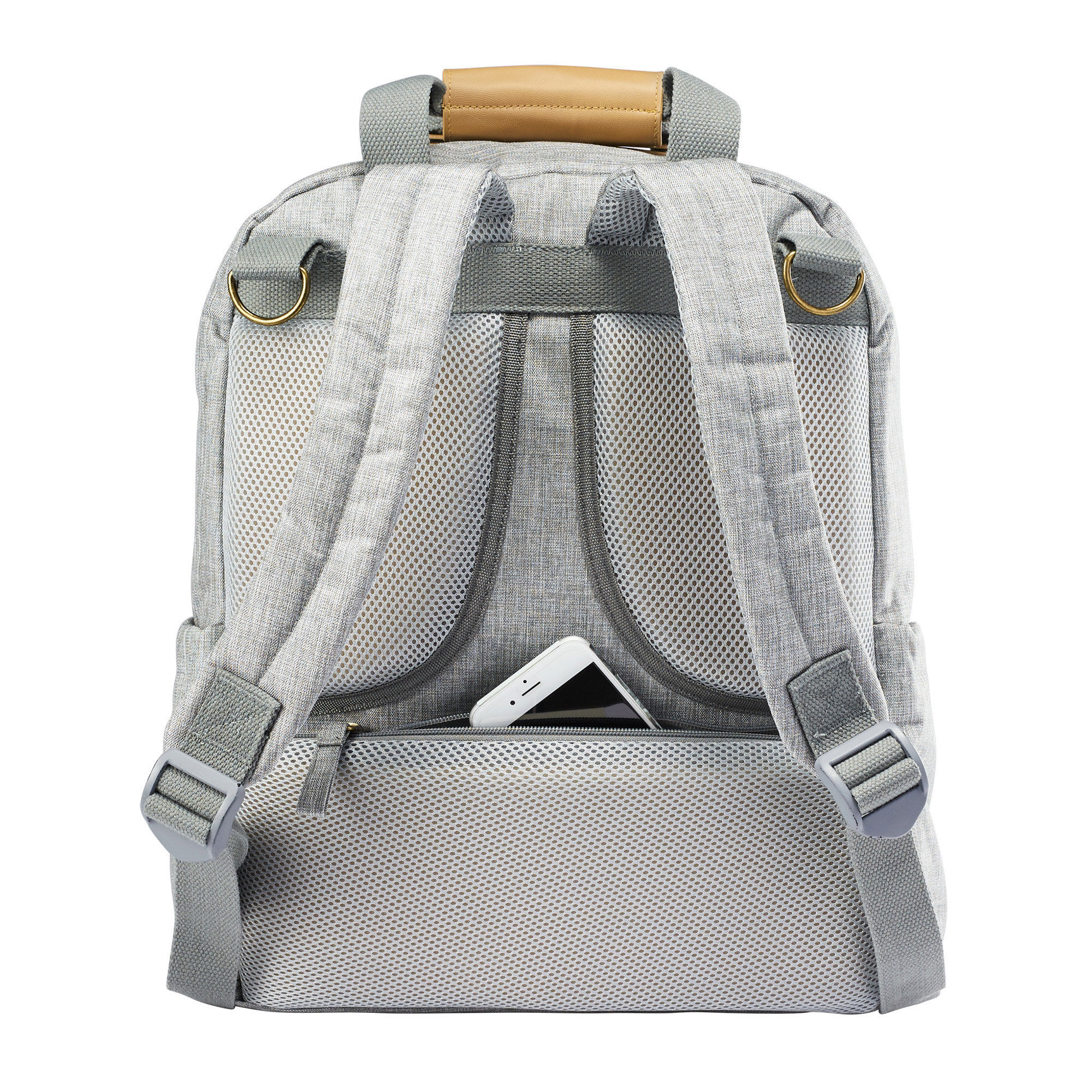 Jj cole backpack diaper bag gray heather sales