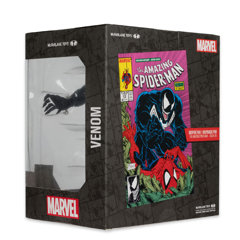 Marvel Venom 1:10th Scale Collectible with Scene (The Amazing Spider-Man #316)