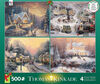 Ceaco Thomas Kinkade 4-in-1 Multi-Pack Holiday Jigsaw Puzzle