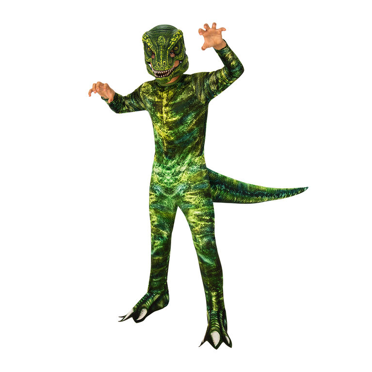 Green Dino Costume Size Medium (8-10)