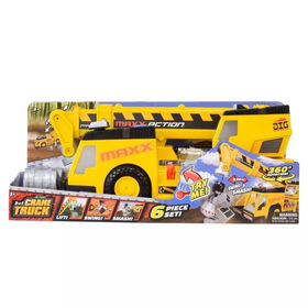 Maxx Action Motorized 'Lights & Sounds' Mega Crane Truck - English Edition