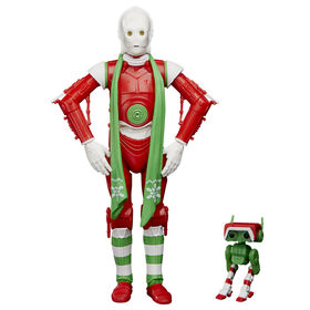 Star Wars The Black Series Protocol Droid (Holiday Edition) and BD Droid Toys, 6-Inch-Scale Holiday-Themed Collectible Figures
