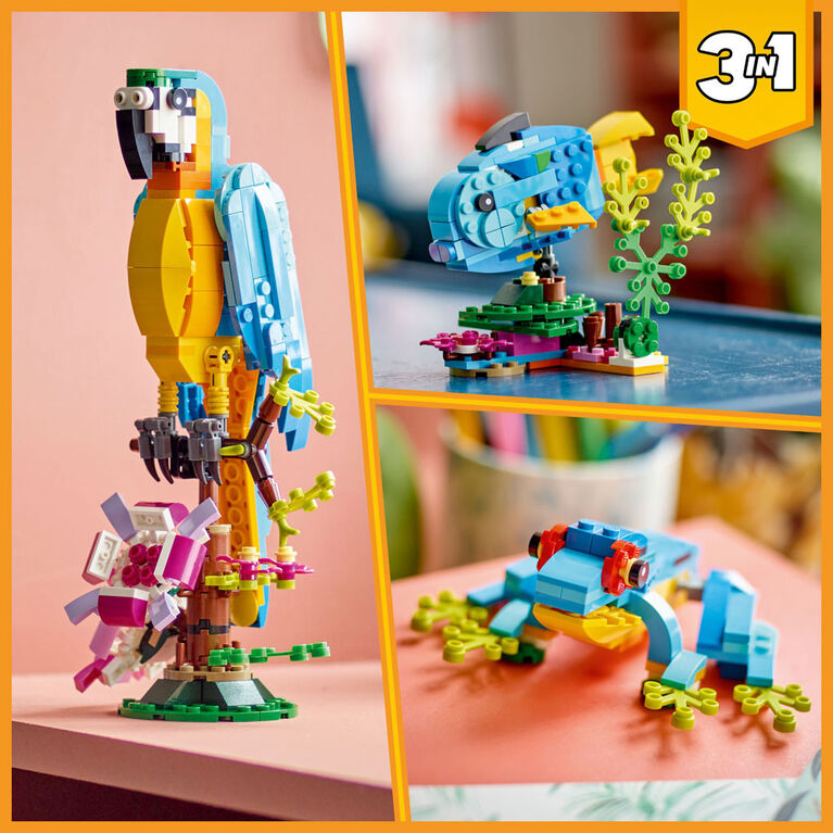 LEGO Creator Le perroquet exotique 31136 (253 pièces) Ensemble de jeu de construction