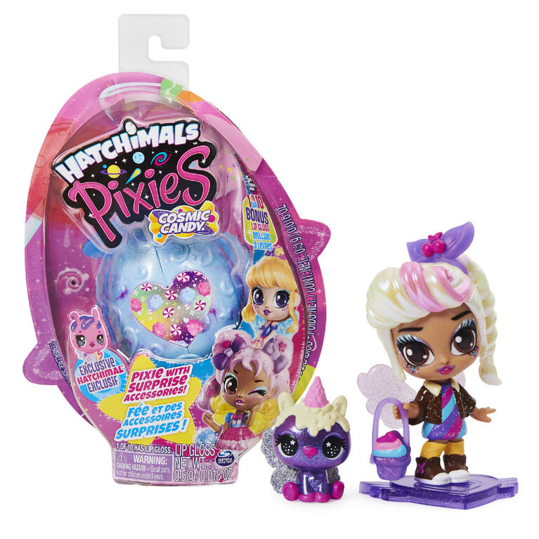 Hatchimals Pixies, Cosmic Candy Pixie avec 2 accessoires et des CollEGGtible exclusifs (les styles peuvent varier)