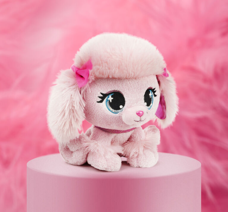GUND P.Lushes Designer Fashion Pets, Pinkie Monroe, caniche en peluche de luxe douce et élégante avec des paillettes scintillantes, rose, 15,2 cm