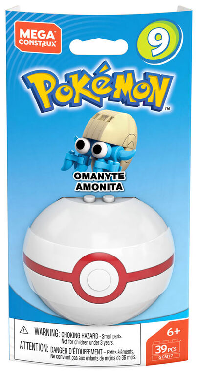 Mega Construx Pokémon Omanyte Figure